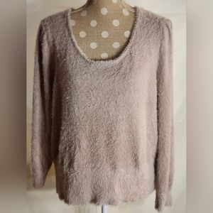 Fluffy pink sweater by Marled